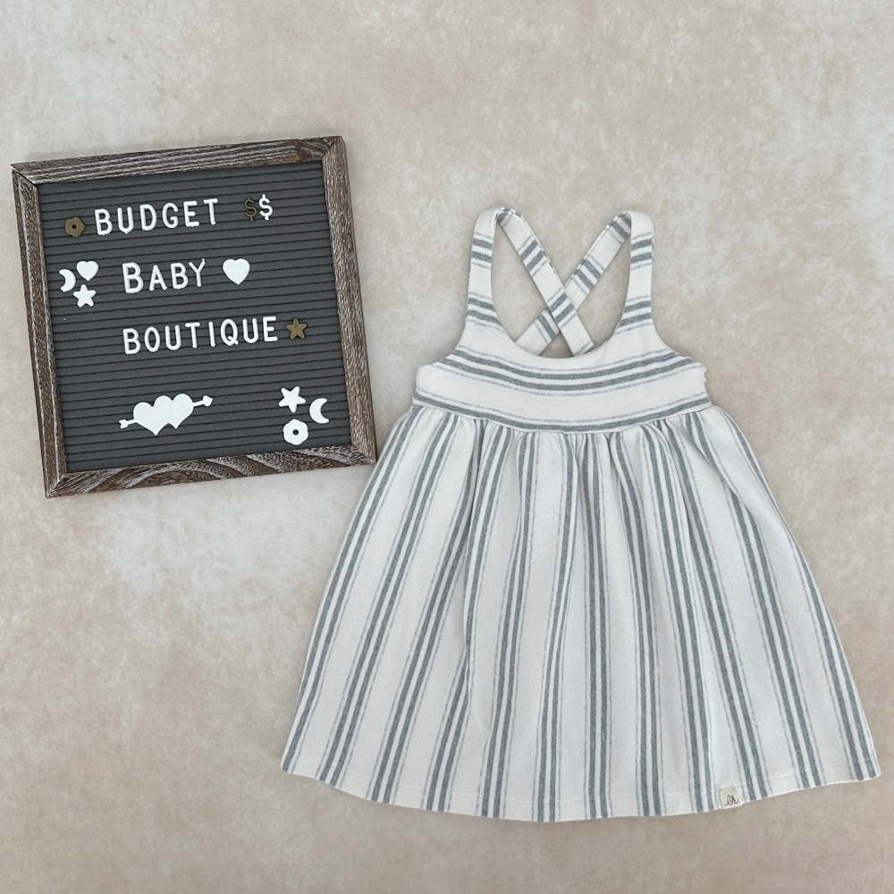 Lulu + Roo Gray Stripe Dress